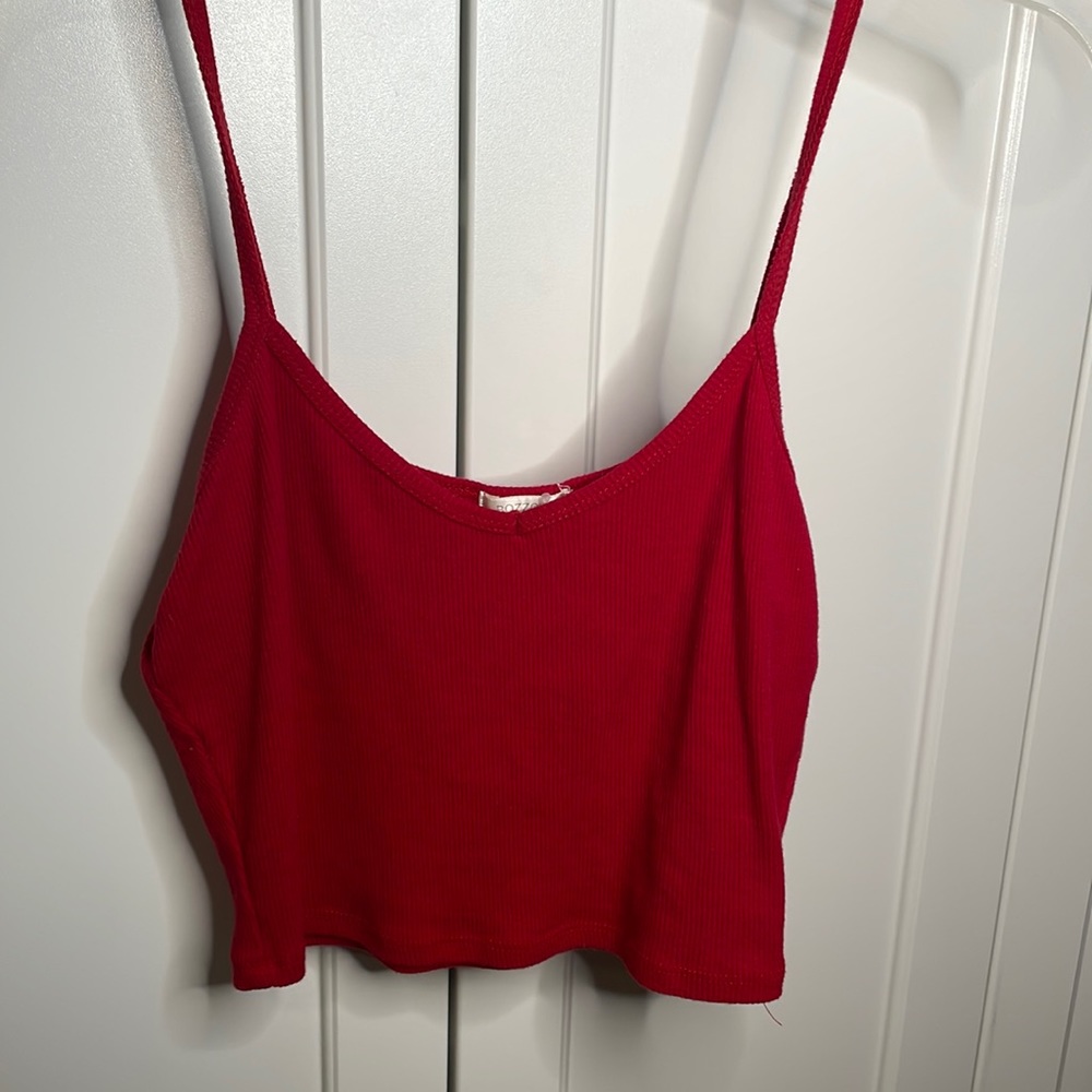red tanktop